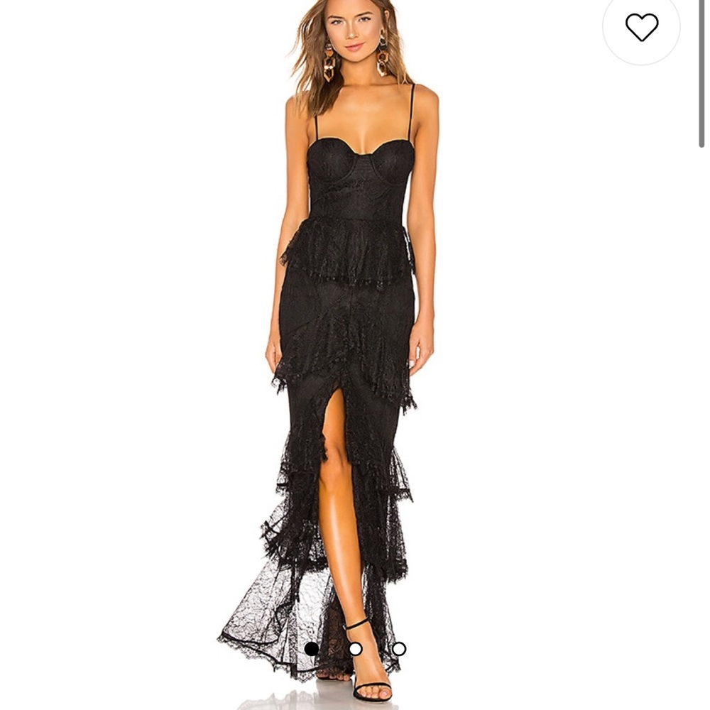 Majorelle Zelda Fitz Gown in Black